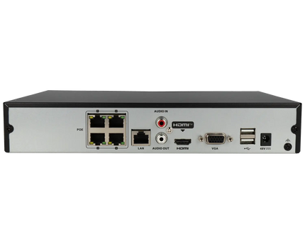 Hikvision HWN-4104MH-4P, 4 Kanaals 4K NVR, PoE