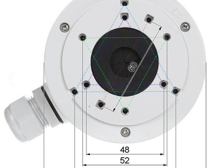 Hikvision Montagebox DS-1280ZJ-XS, zwart