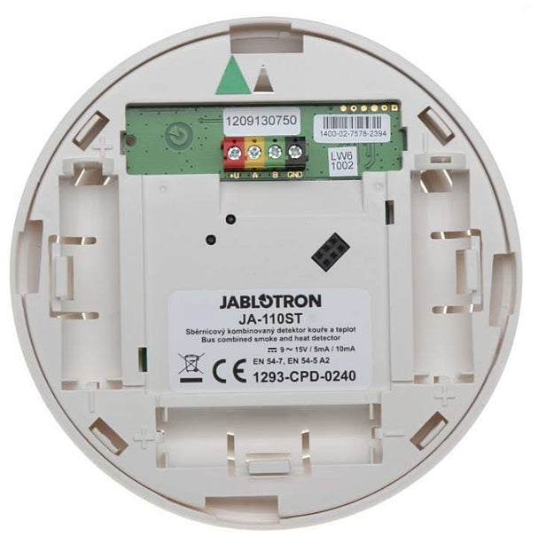 Jablotron JA-110ST BUS gecombineerde rook- en hitte detector