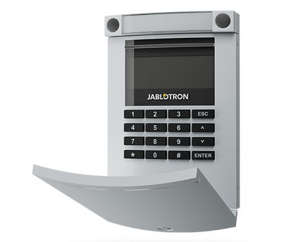 Jablotron JA-154E-GR, Bediendeel draadloos, LCD en RFID Grijs
