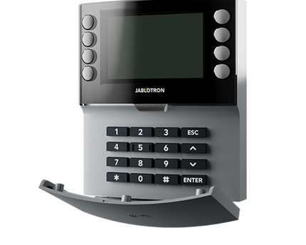 Jablotron JA-155E-GR, Draadloos bediendeel met viersegmenten toetsenbord, LCD en RFID lezer