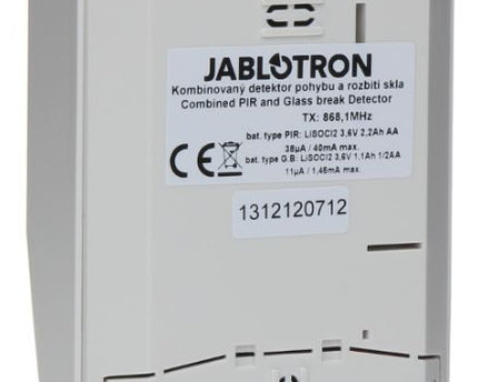 Jablotron JA-180PB Draadloze PIR en glasbreuk detector