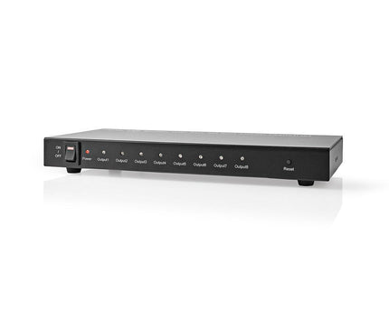 Nedis 8-Poorts HDMI splitter 8x HDMI Output 4K@30Hz 3.4 Gbps Metaal Antraciet