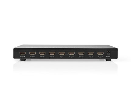Nedis 8-Poorts HDMI splitter 8x HDMI Output 4K@30Hz 3.4 Gbps Metaal Antraciet