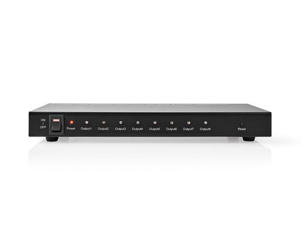 Nedis 8-Poorts HDMI splitter 8x HDMI Output 4K@30Hz 3.4 Gbps Metaal Antraciet