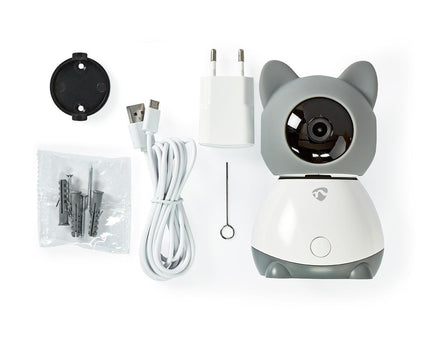 Nedis Draaibare SmartLife Camera voor Binnen, kinder/baby monitorcamera