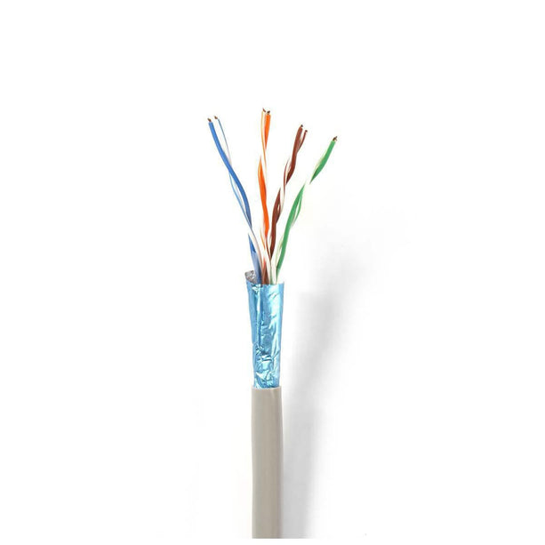 Nedis Netwerkkabel CAT6 F/UTP,  50 mtr op rol, 100% koper, Solid aders