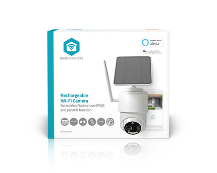 Nedis SmartLife PTZ Camera voor buiten met WiFi, zonnepaneel en batterij