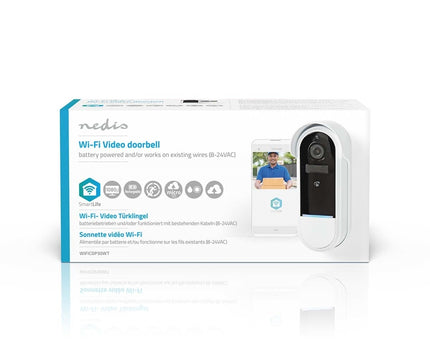 Nedis SmartLife Videodeurbel Wi-Fi Batterij Gevoed / Transformator Android Full HD 1080p