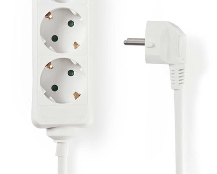 Nedis Stekkerdoos met randaarde, 16 A, 3-wegs, 1.5m