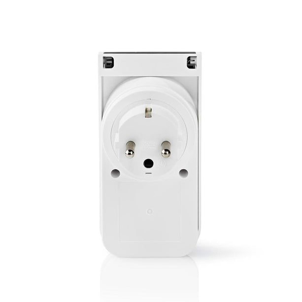 Nedis Wi-Fi Smart Stekker voor Buiten | Spatwaterbestendig | IP44 | Verbruiksmonitor | Schuko Type F | 16 A