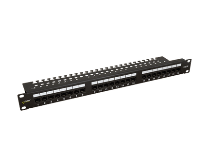 Pulsar RP-U24V6, Patchpaneel 1HE 24 poorten UTP Cat5/6