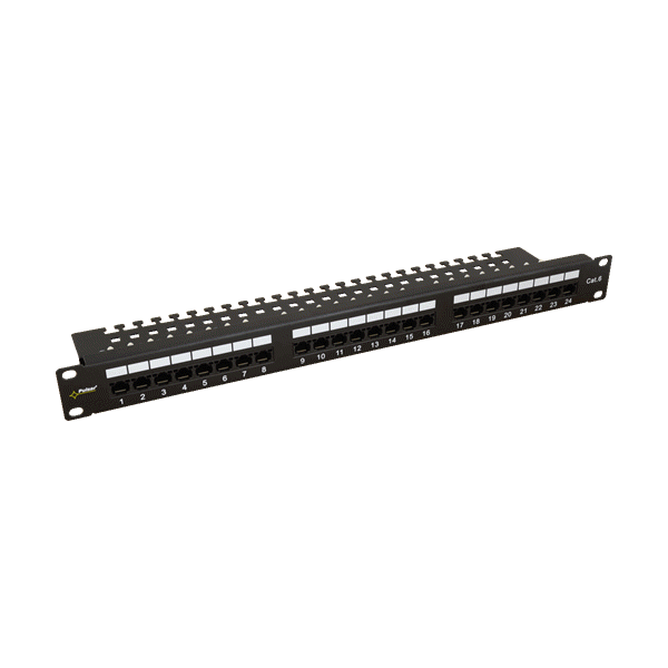 Pulsar RP-U24V6, Patchpaneel 1HE 24 poorten UTP Cat5/6