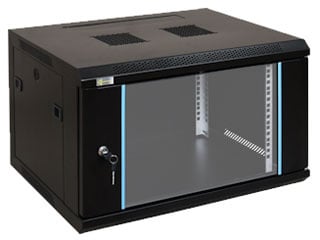 Pulsar RW664, 19" Patchkast Muurmontage 6U 450mm diep Volledig geassembleerd