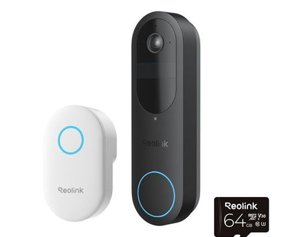 Reolink D340B WiFi Videodeurbel Chime en 64GB micro SD-kaart