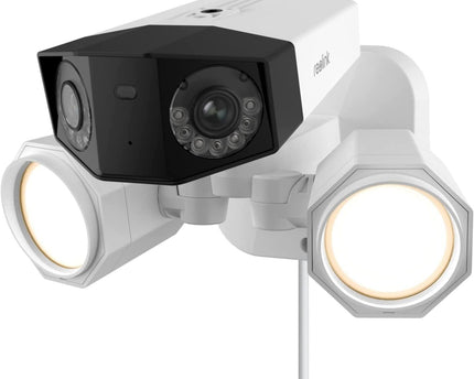Reolink F750P, slimme 4K PoE Dual-lens camera met schijnwerpers en 180° kijkhoek