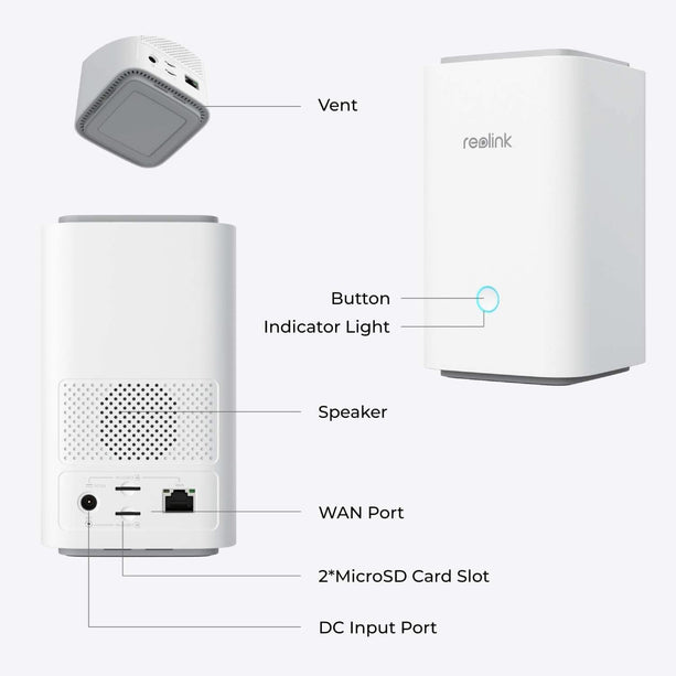 Reolink Home Hub1, draadloze beveiligingshub met Multi-Device Management